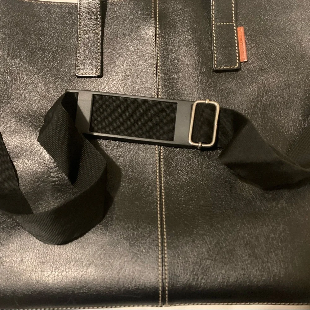 Frank Daniel Black Leather Men's Bag